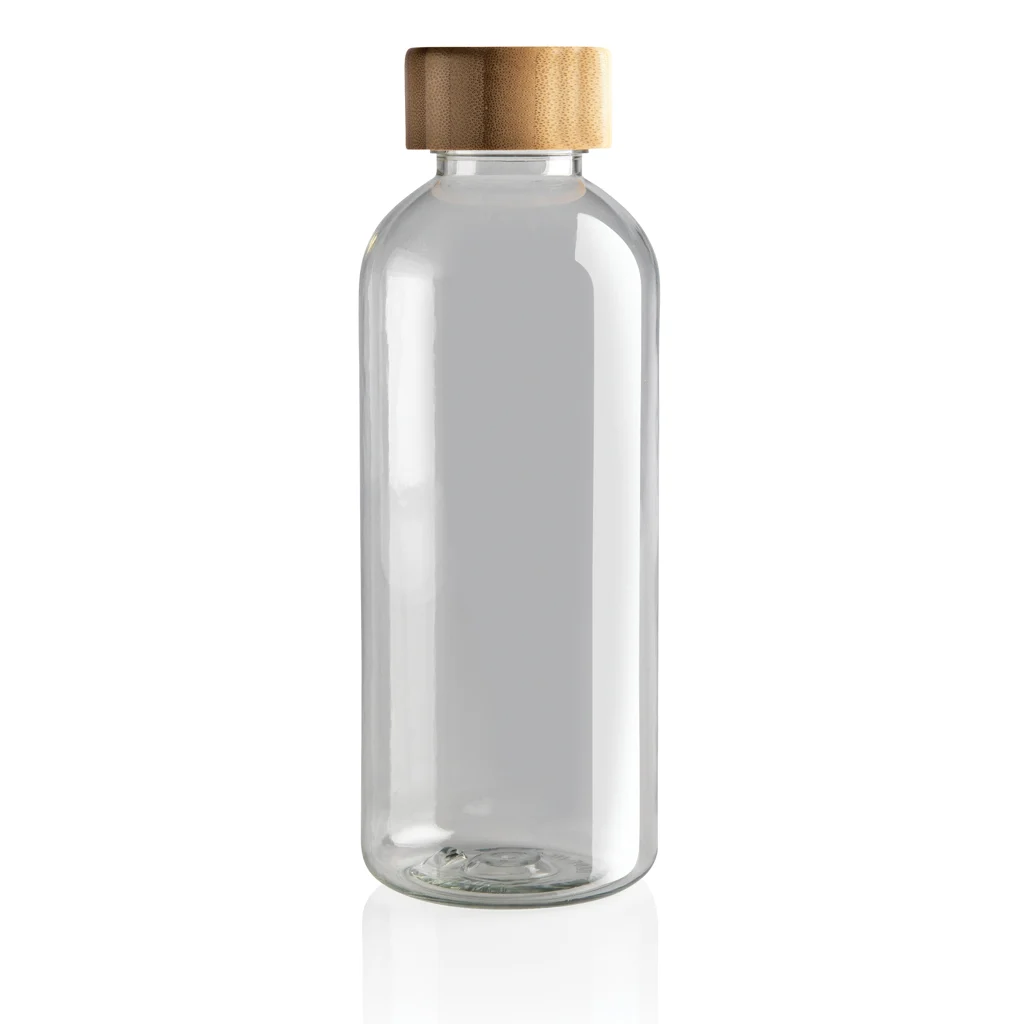 GRS recycled PET fles met bamboe dop