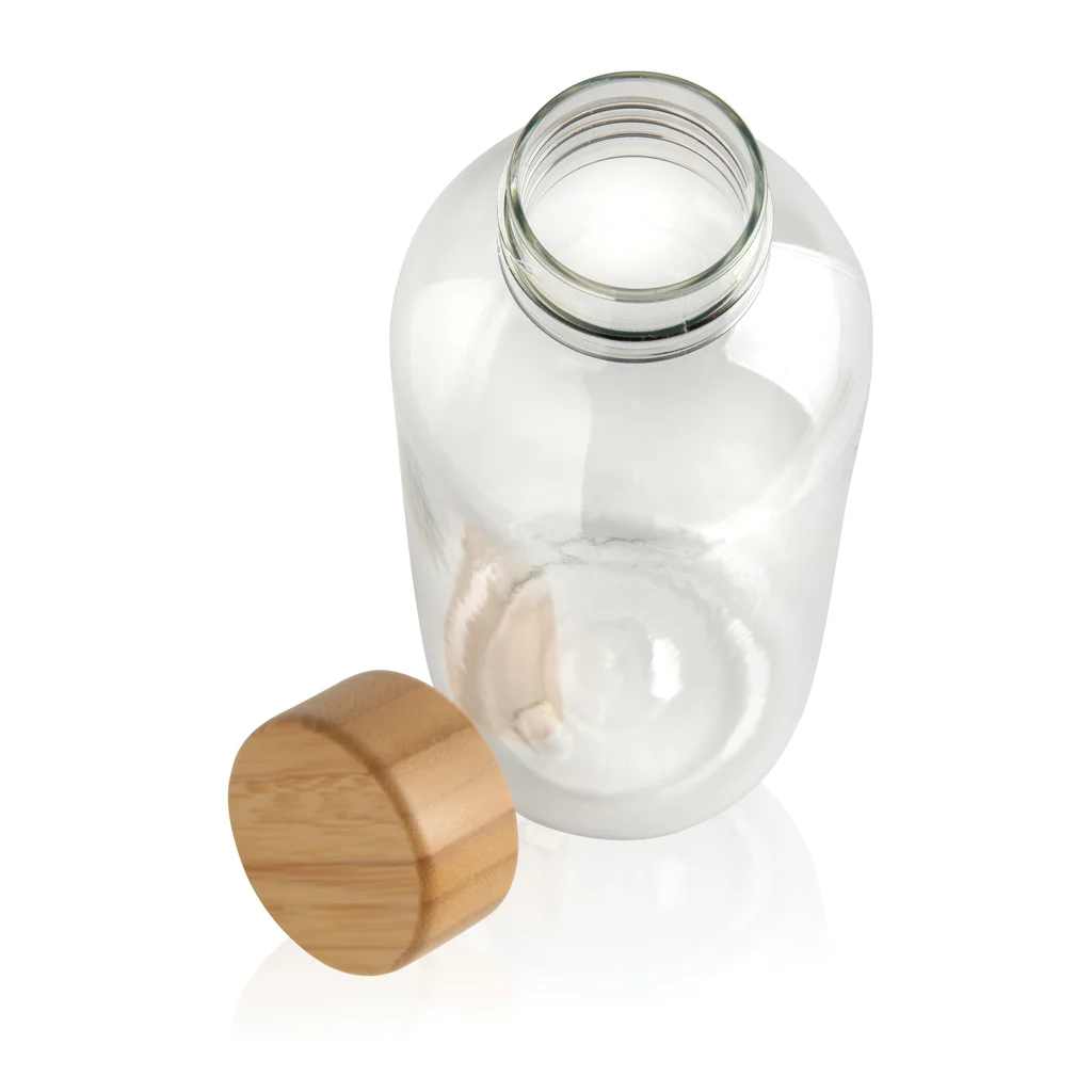 GRS recycled PET fles met bamboe dop