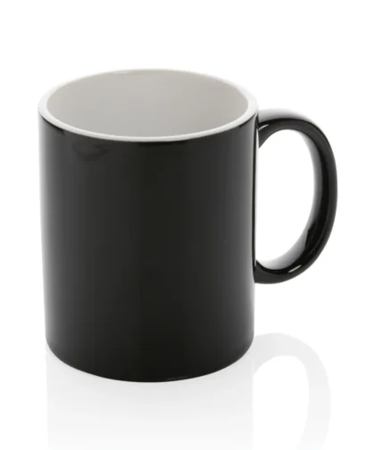 Keramische classic mok 350 ml zwart