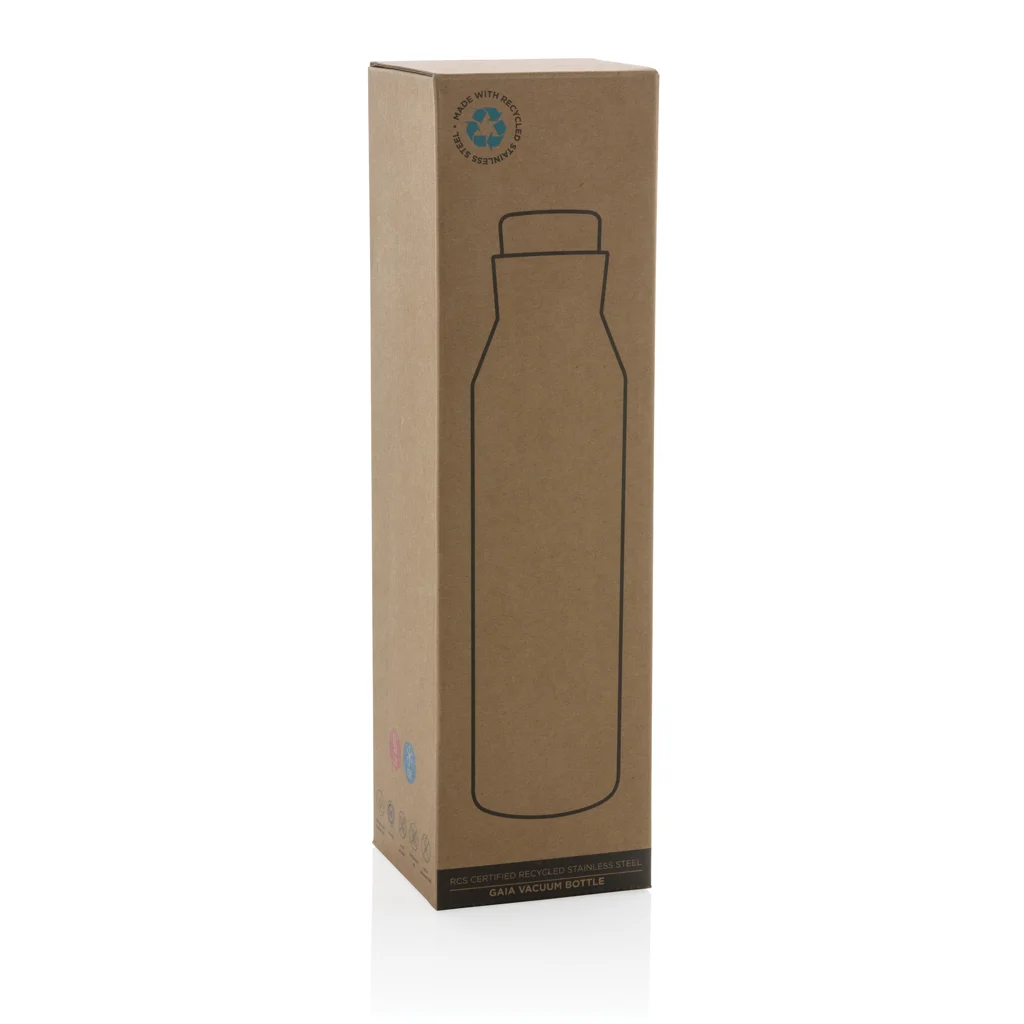 Gaia RCS-gecertificeerde gerecyclede rvs vacuümfles