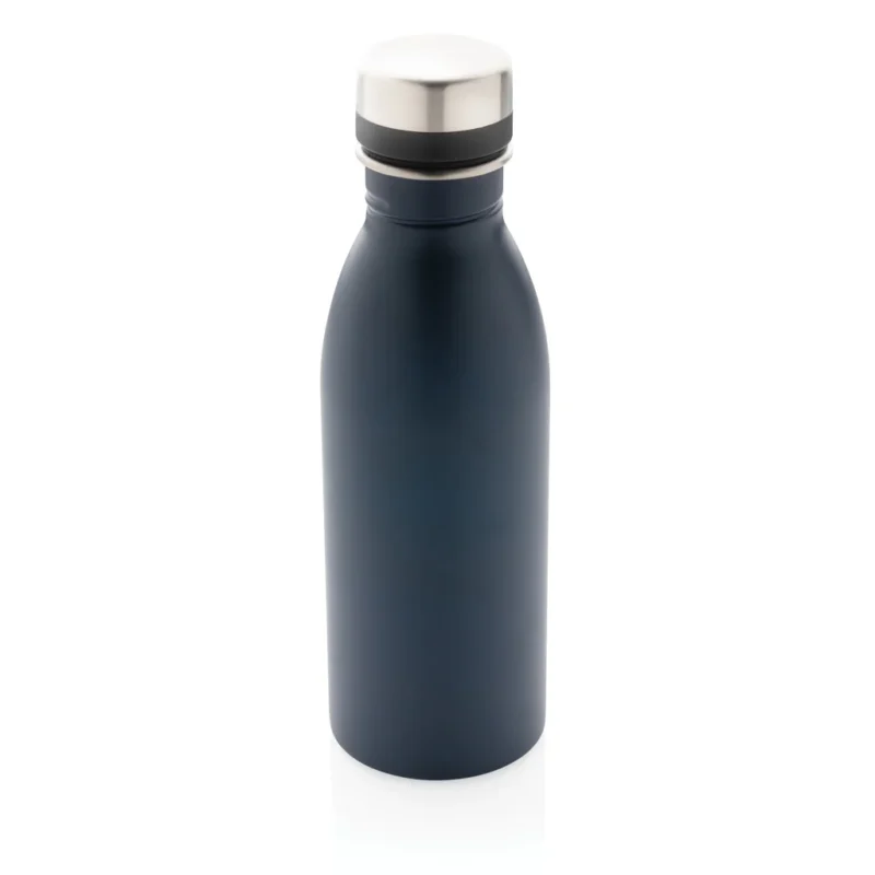 RCS gerecycled roestvrijstalen luxe waterfles donkerblauw
