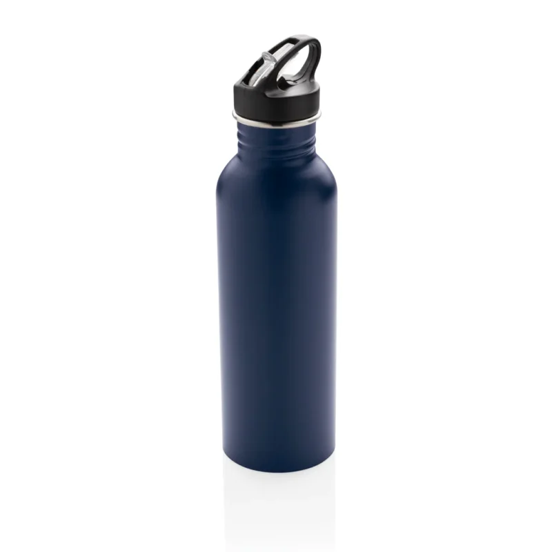Deluxe RVS sportfles donkerblauw