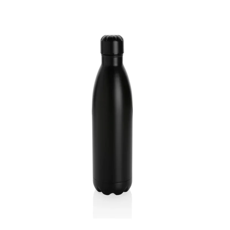 Unikleur vacuum roestvrijstalen fles 750ml zwart