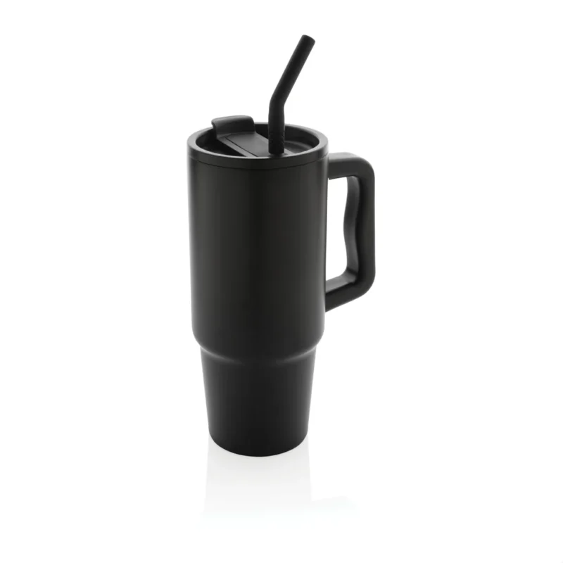 Embrace deluxe RCS recycled RVS drinkbeker 900ml zwart
