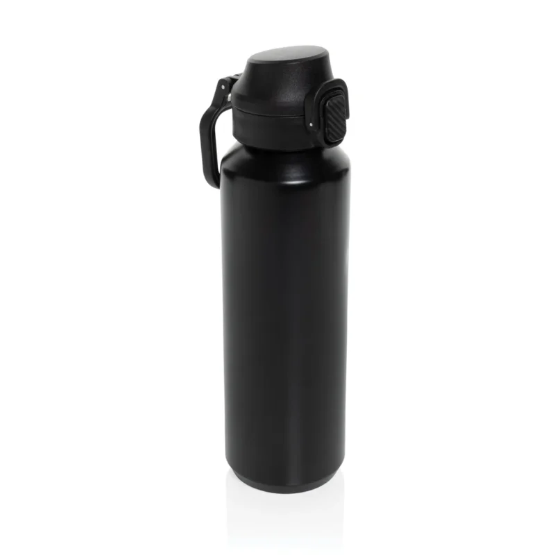 Via RCS Re-steel lockable sport bottle 600ML zwart