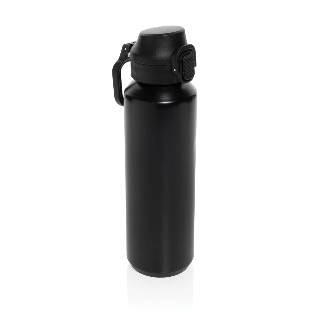 Via RCS Re-steel lockable sport bottle 600ML zwart