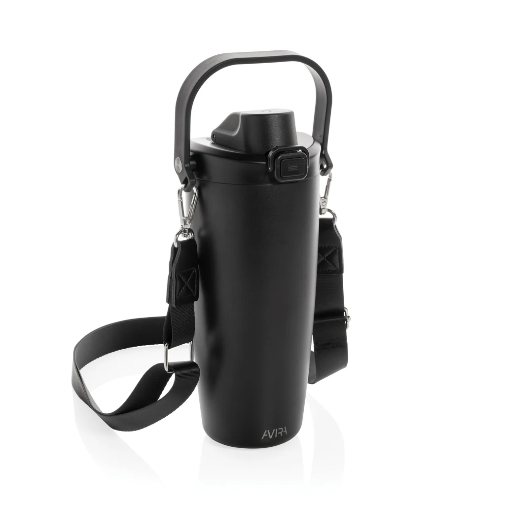 Avira Ayala RCS R-RVS duosip afsluitbare crossbody tumbler zwart