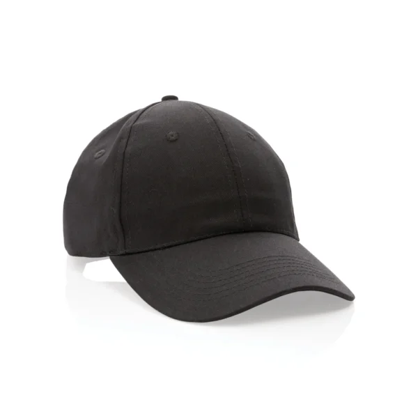 Impact AWARE™ 6 panel 190gr gerecycled katoenen cap zwart