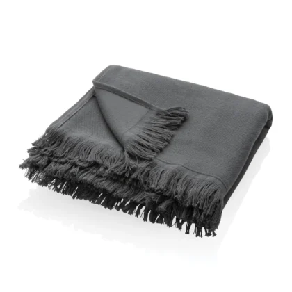 UKIYO Aware™ Keiko effen hammam handdoek 100x180cm antraciet