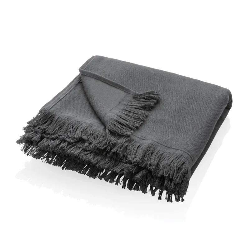 UKIYO Aware™ Keiko effen hammam handdoek 100x180cm antraciet