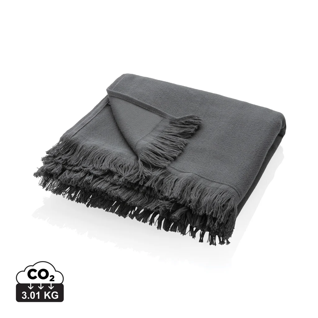 UKIYO Aware™ Keiko effen hammam handdoek 100x180cm antraciet