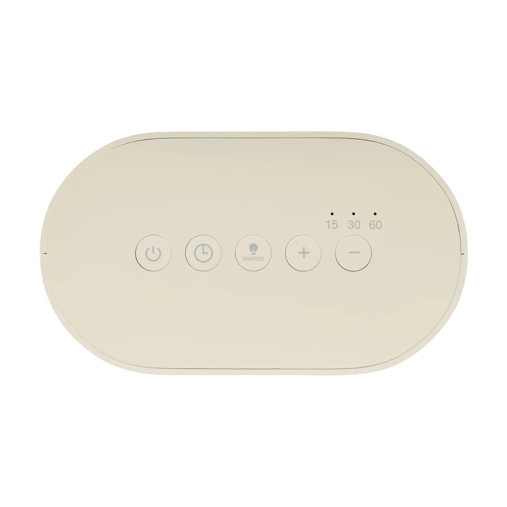 LumaRise RCS gerecycled plastic wekker met witte ruis