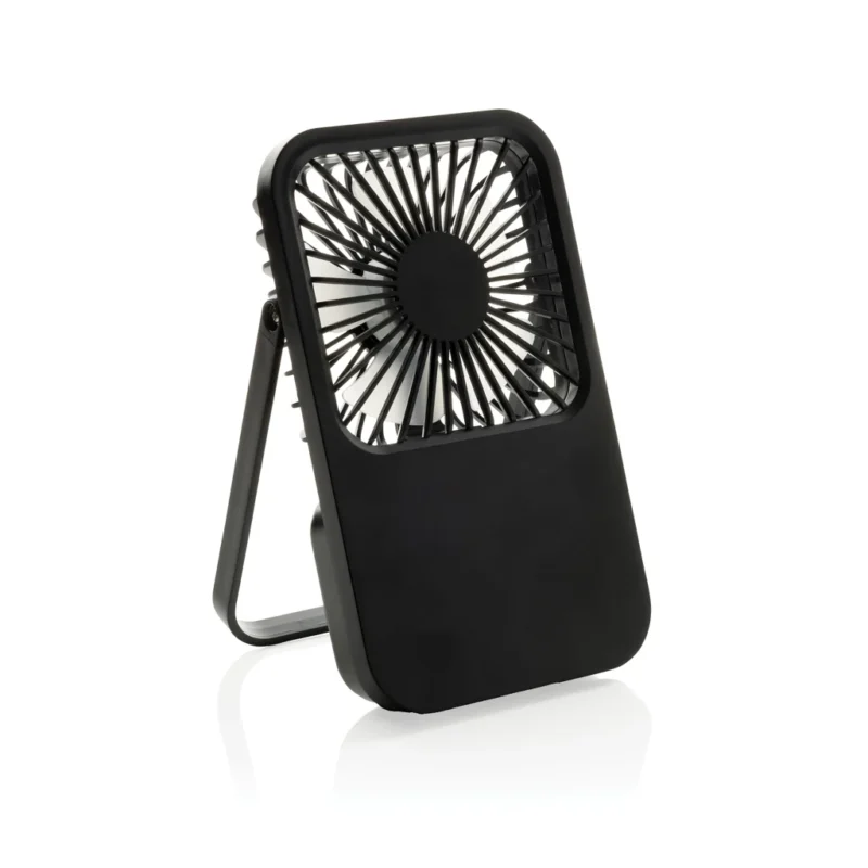 Aervina RCS rplastic herlaadbare bureauventilator zwart