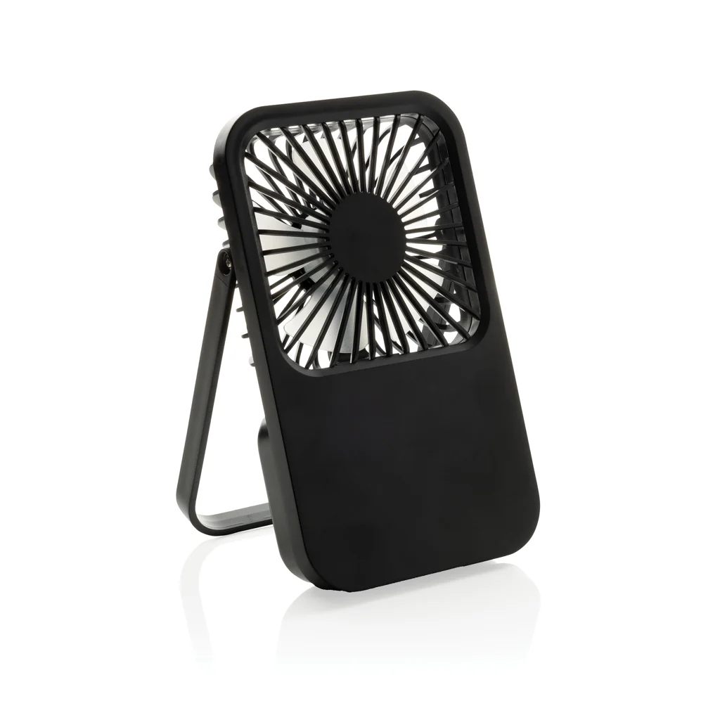 Aervina RCS rplastic herlaadbare bureauventilator zwart