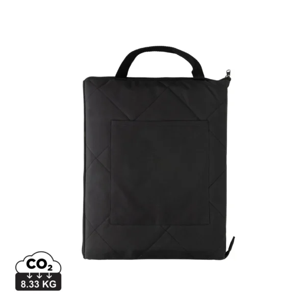 Impact Aware™ RPET opvouwbare gewatteerd picknickkleed zwart