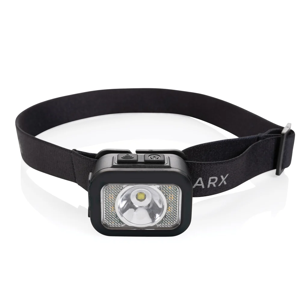 Gear X RCS replastic heavy duty oplaadbare hoofdlamp zwart, grijs