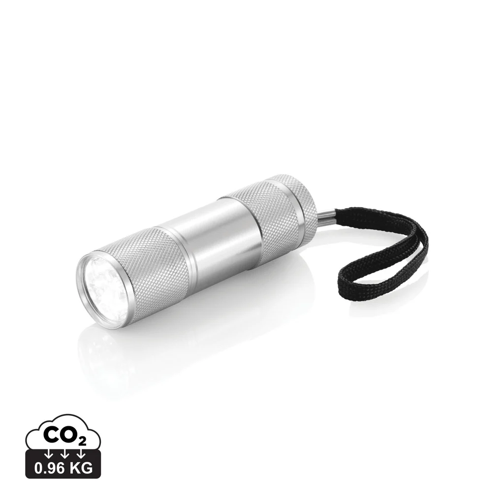 Quattro zaklamp zilver