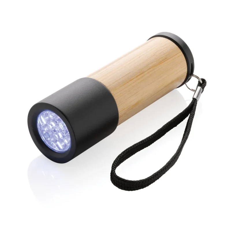 Bamboe- en RCS-gerecycled plastic zaklamp bruin