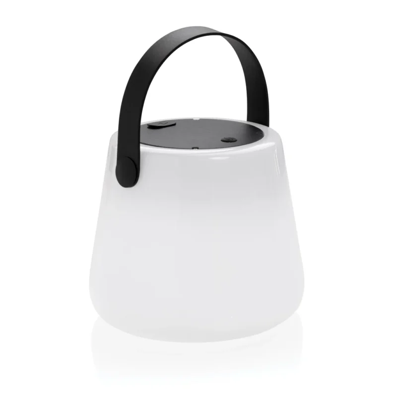 Solar Glow RCS gerecycled plastic USB-oplaadbare buitenlamp wit