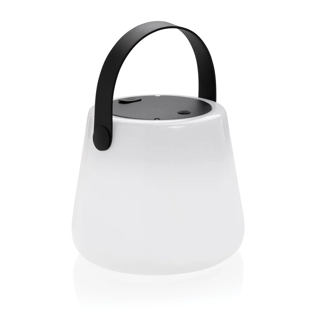 Solar Glow RCS gerecycled plastic USB-oplaadbare buitenlamp wit