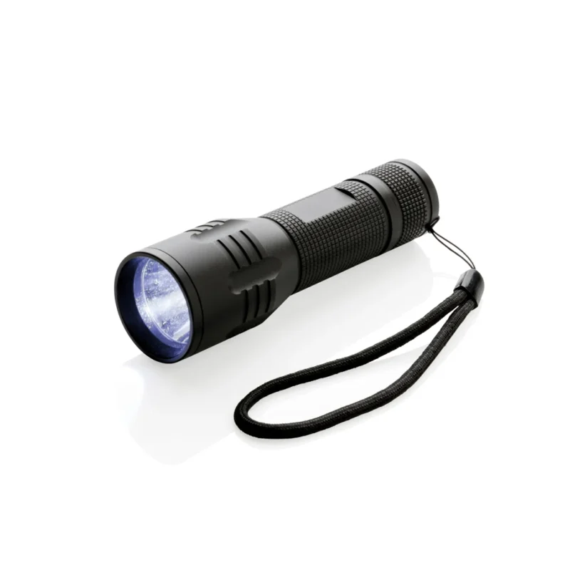 3W CREE zaklamp medium zwart