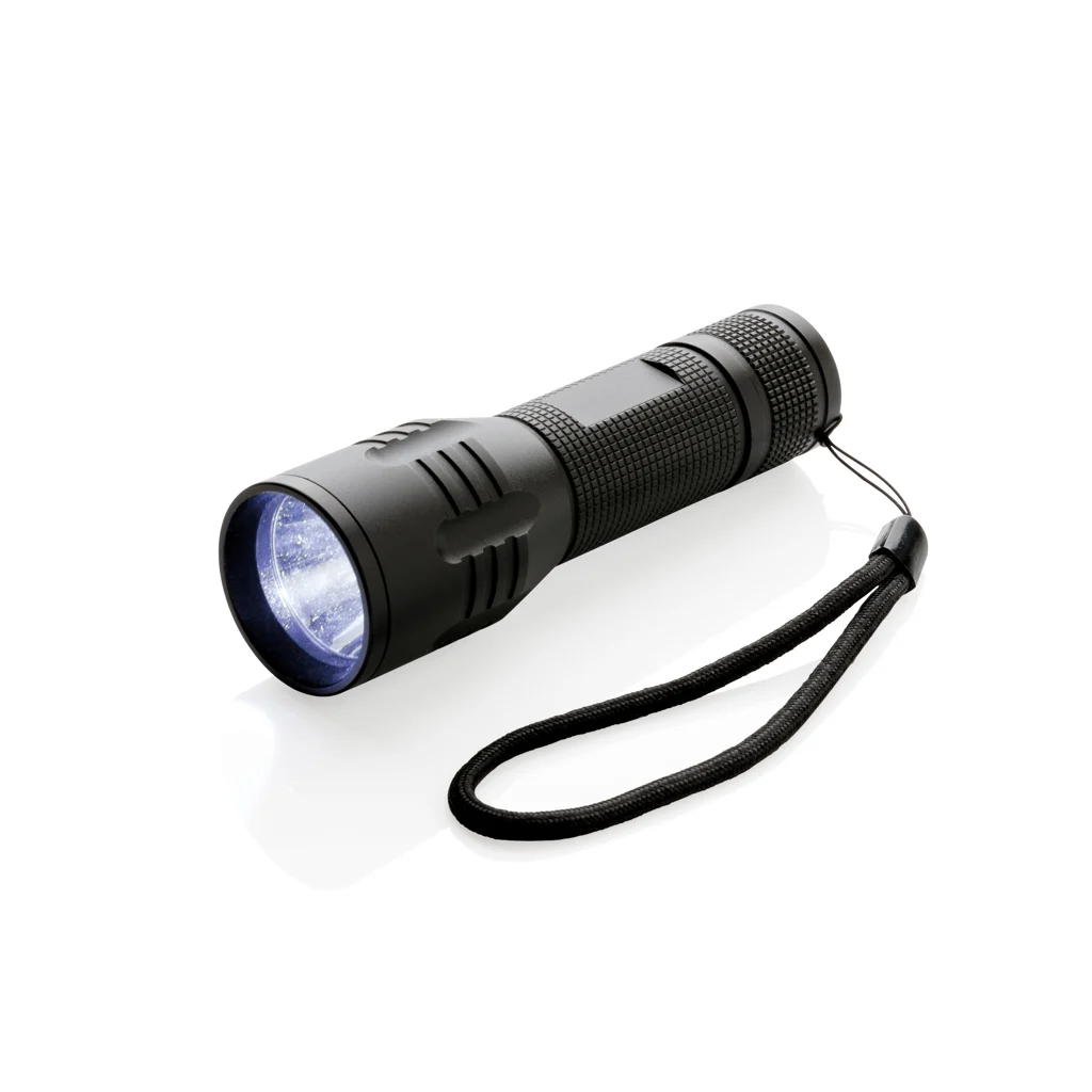 3W CREE zaklamp medium zwart