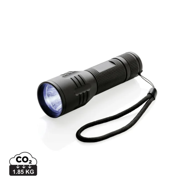3W CREE zaklamp medium zwart