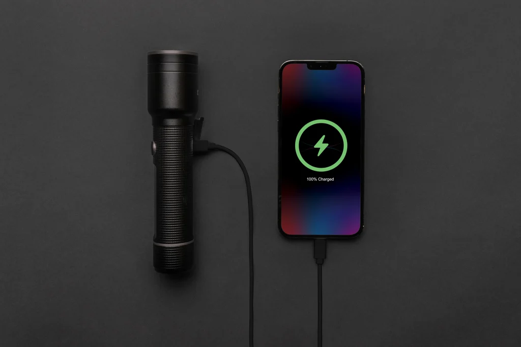 RCS gerecycled aluminium heavy duty USB-oplaadbare zaklamp