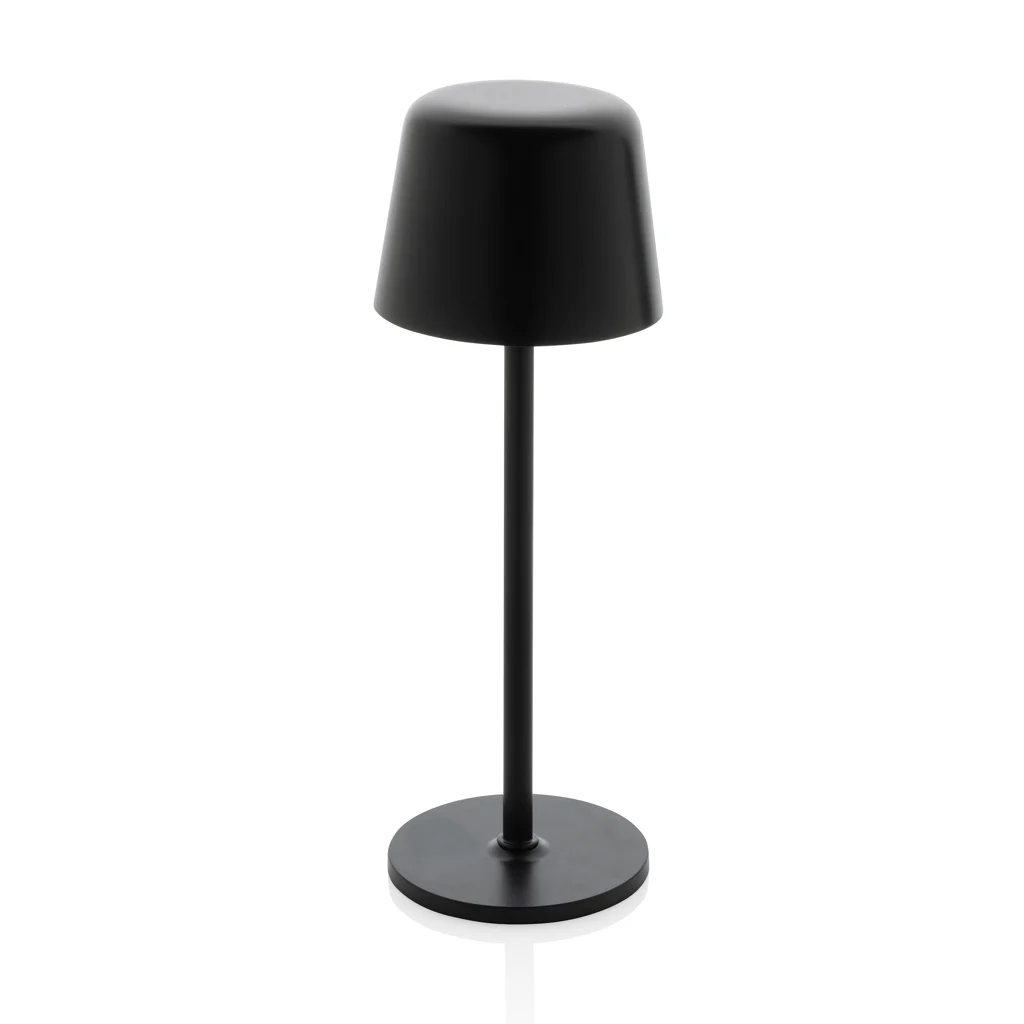Zenic RCS gerecyclede plastic USB oplaadbare tafellamp zwart