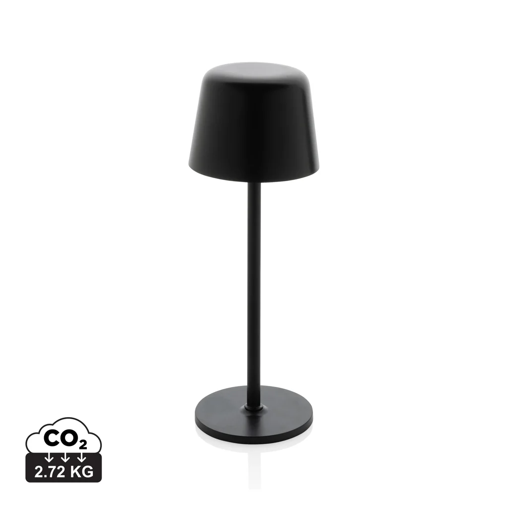 Zenic RCS gerecyclede plastic USB oplaadbare tafellamp zwart