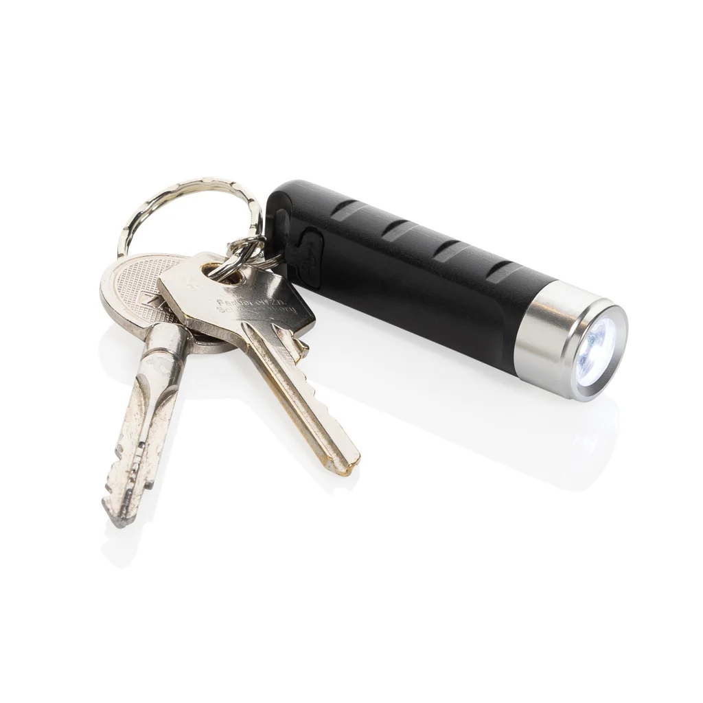 Globix RCS gerecycled plastic USB oplaadbare zaklamp