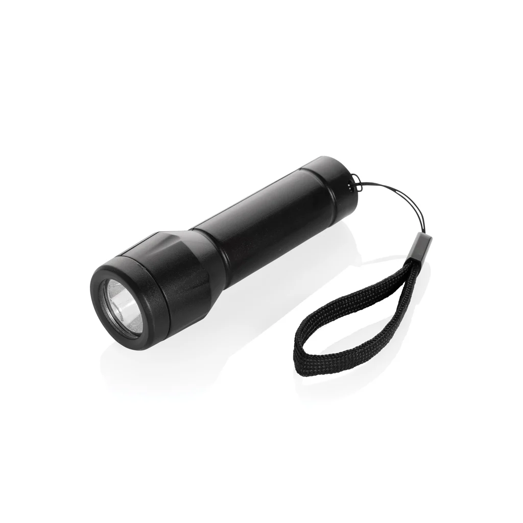 Flara RSC rplastic USB-oplaadbare zaklamp zwart