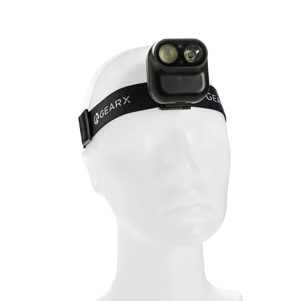 Gear X RCS recycled plastic hoofd lamp met motion sensor