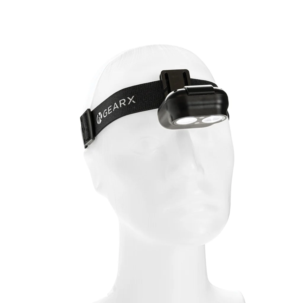Gear X RCS recycled plastic hoofd lamp met motion sensor