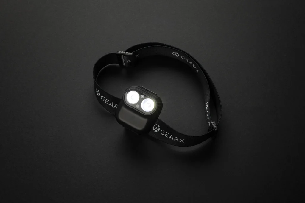 Gear X RCS recycled plastic hoofd lamp met motion sensor