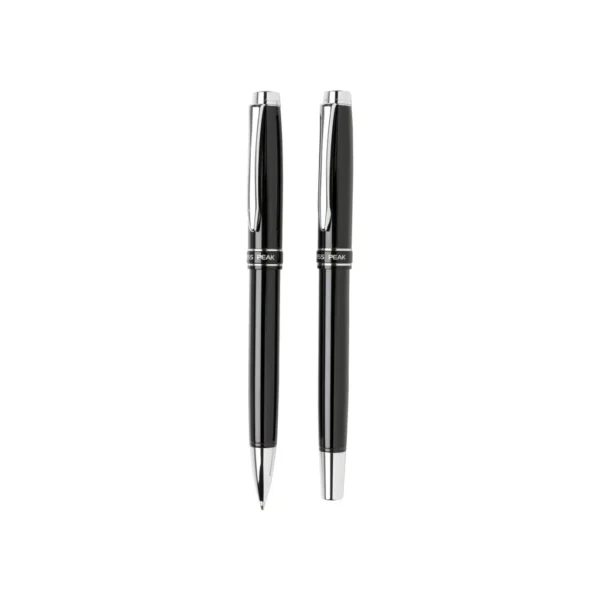 Heritage pennen set zwart, zilver