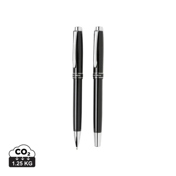 Heritage pennen set zwart, zilver