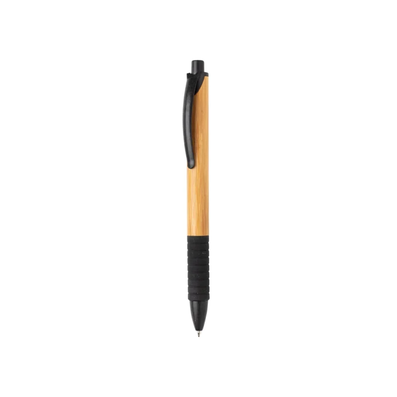 Bamboe & tarwestro pen zwart