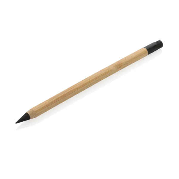 Bamboe infinity potlood met gum bruin