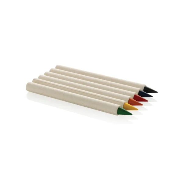 Micki GRS 6-delige set infinity kleurpotloden wit