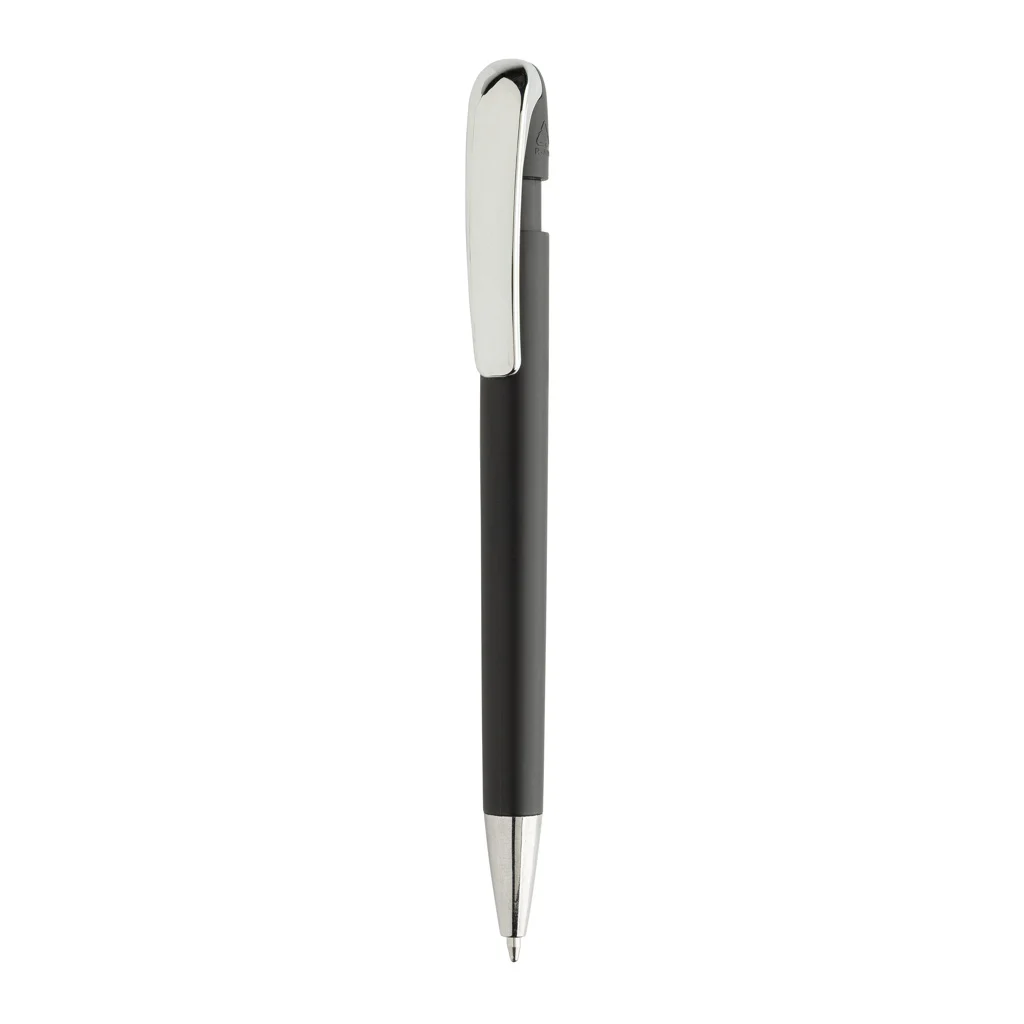 Glide GRS gecertificeerde R-ABS Pen met metalen clip zwart