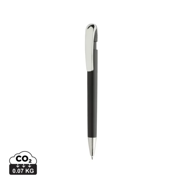 Glide GRS gecertificeerde R-ABS Pen met metalen clip zwart