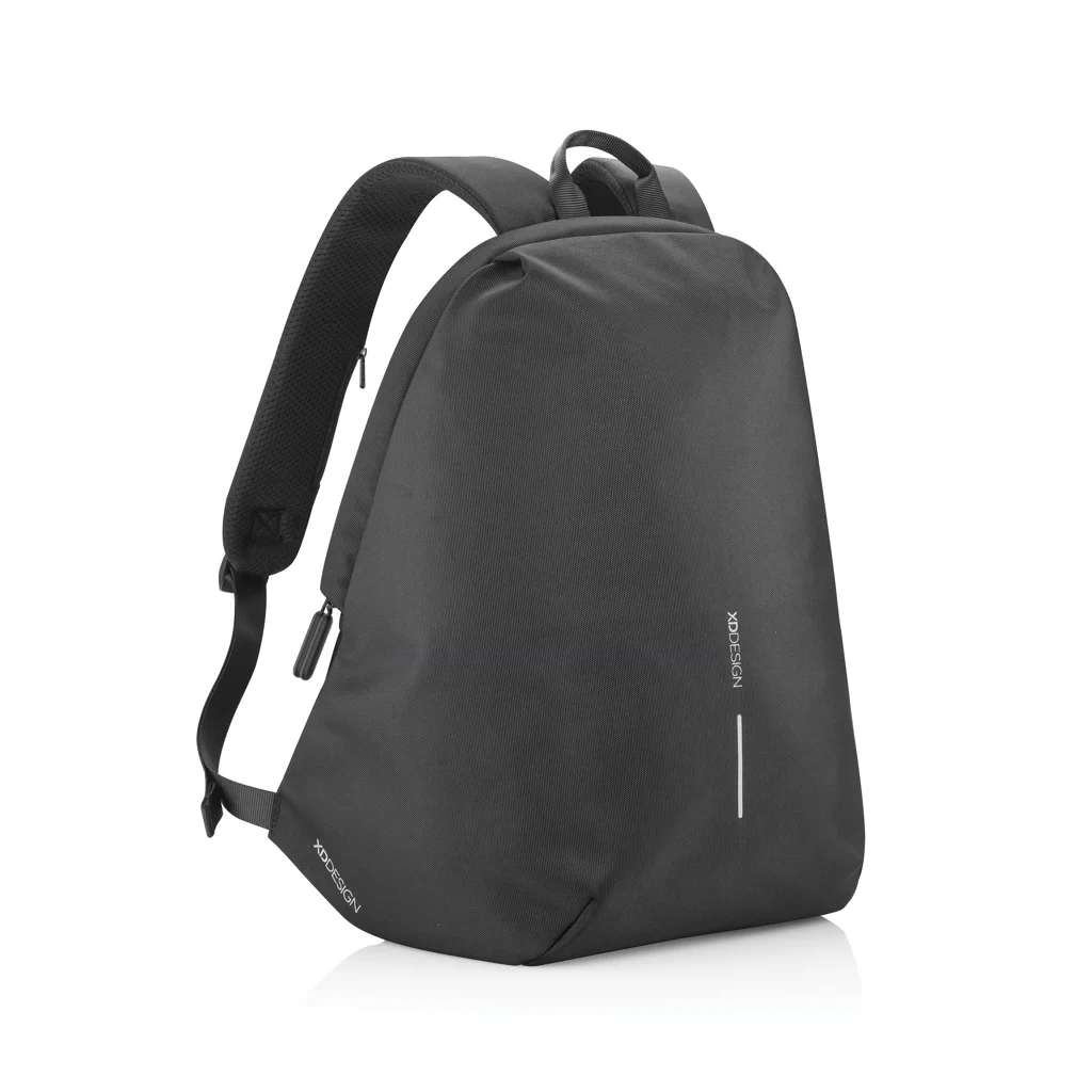 Bobby Soft, anti-diefstal rugzak zwart, groen