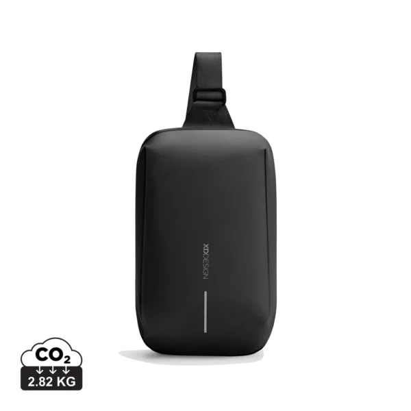 Urban waterbestendige sling bag zwart, grijs
