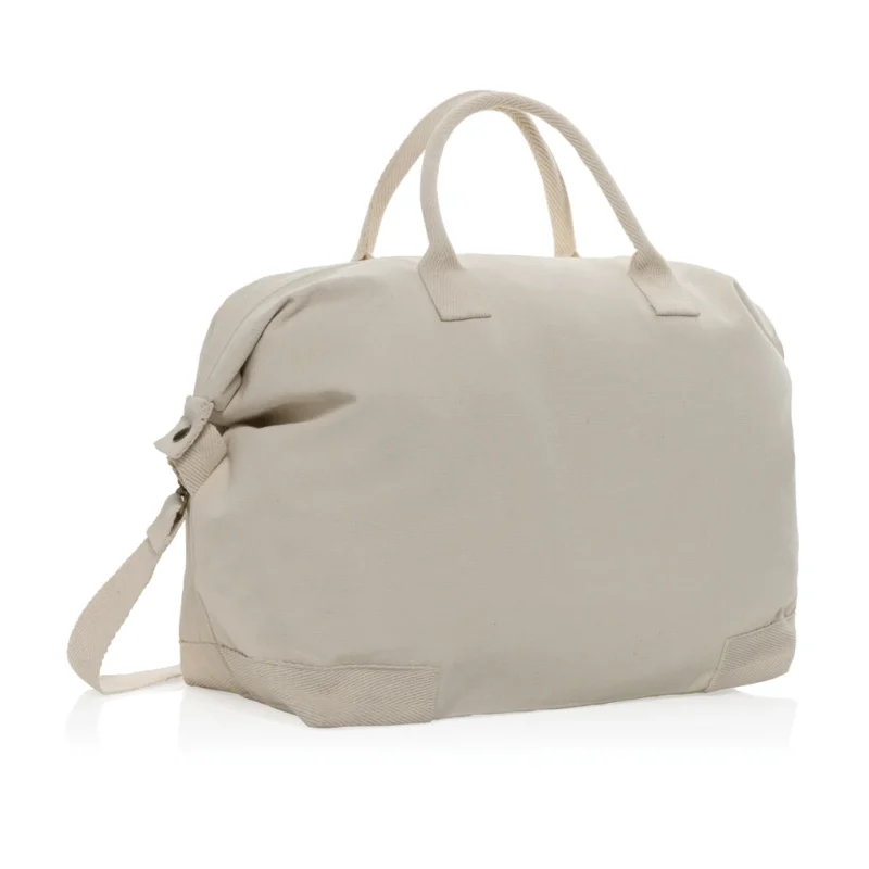 Kezar AWARE™ 500gsm gerecycled canvas deluxe weekendtas gebroken wit