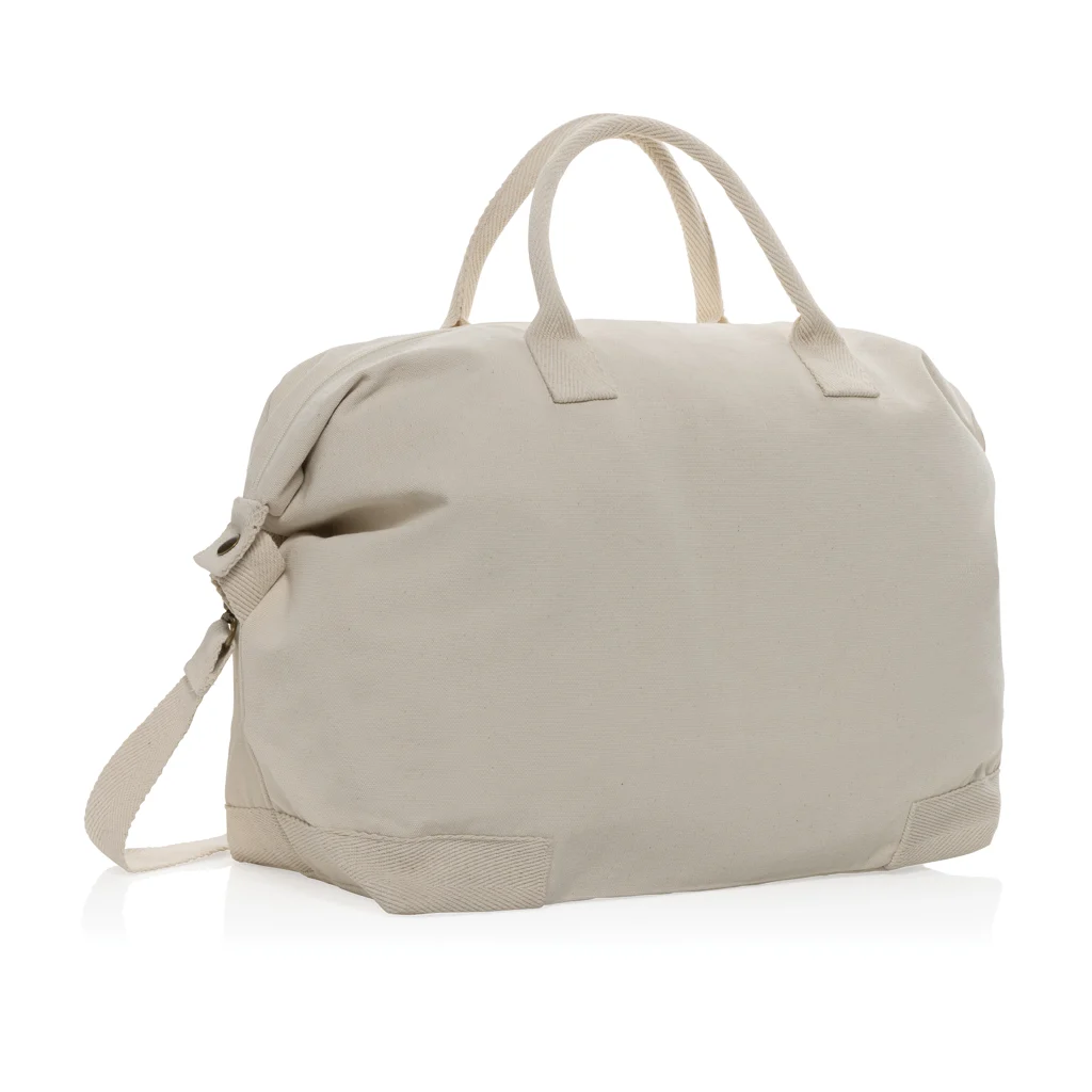 Kezar AWARE™ 500gsm gerecycled canvas deluxe weekendtas gebroken wit