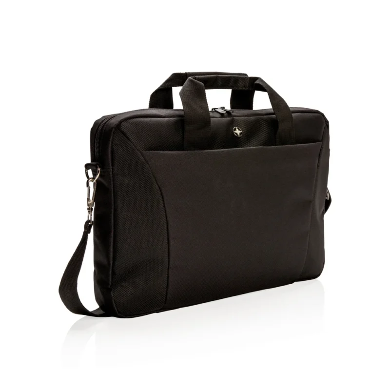 Swiss Peak 15.4” laptop tas PVC-vrij zwart