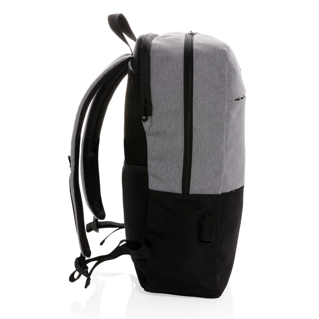 Modern 15.6" USB & RFID laptop rugzak PVC vrij