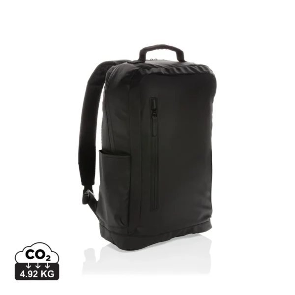 Fashion black PVC vrije 15.6" laptop rugtas zwart