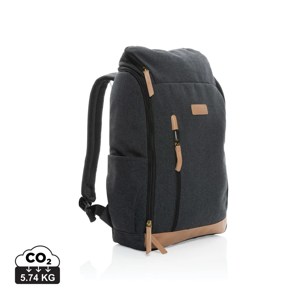 Impact AWARE™ 16 oz. rcanvas 15 inch laptoprugzak zwart
